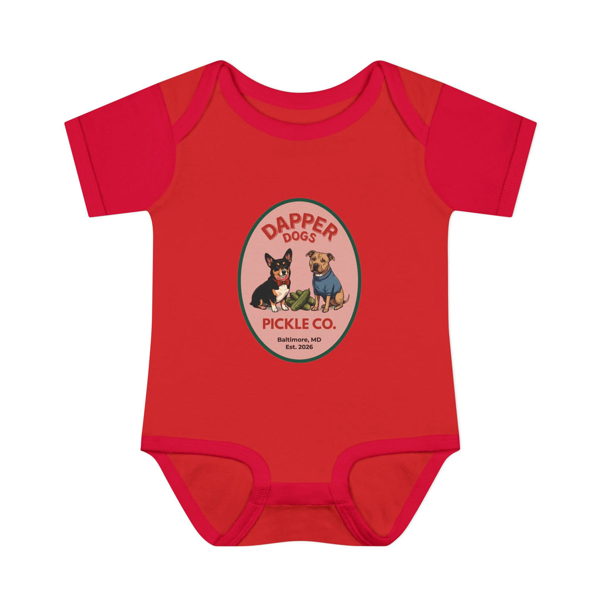 Dapper Dogs Onesie – Full Color