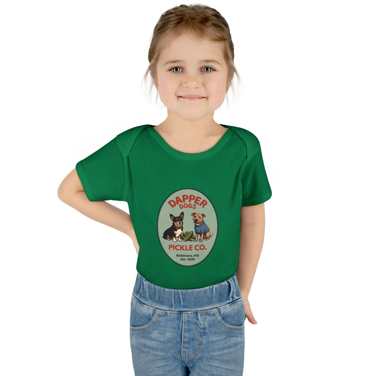 Dapper Dogs Onesie – Full Color