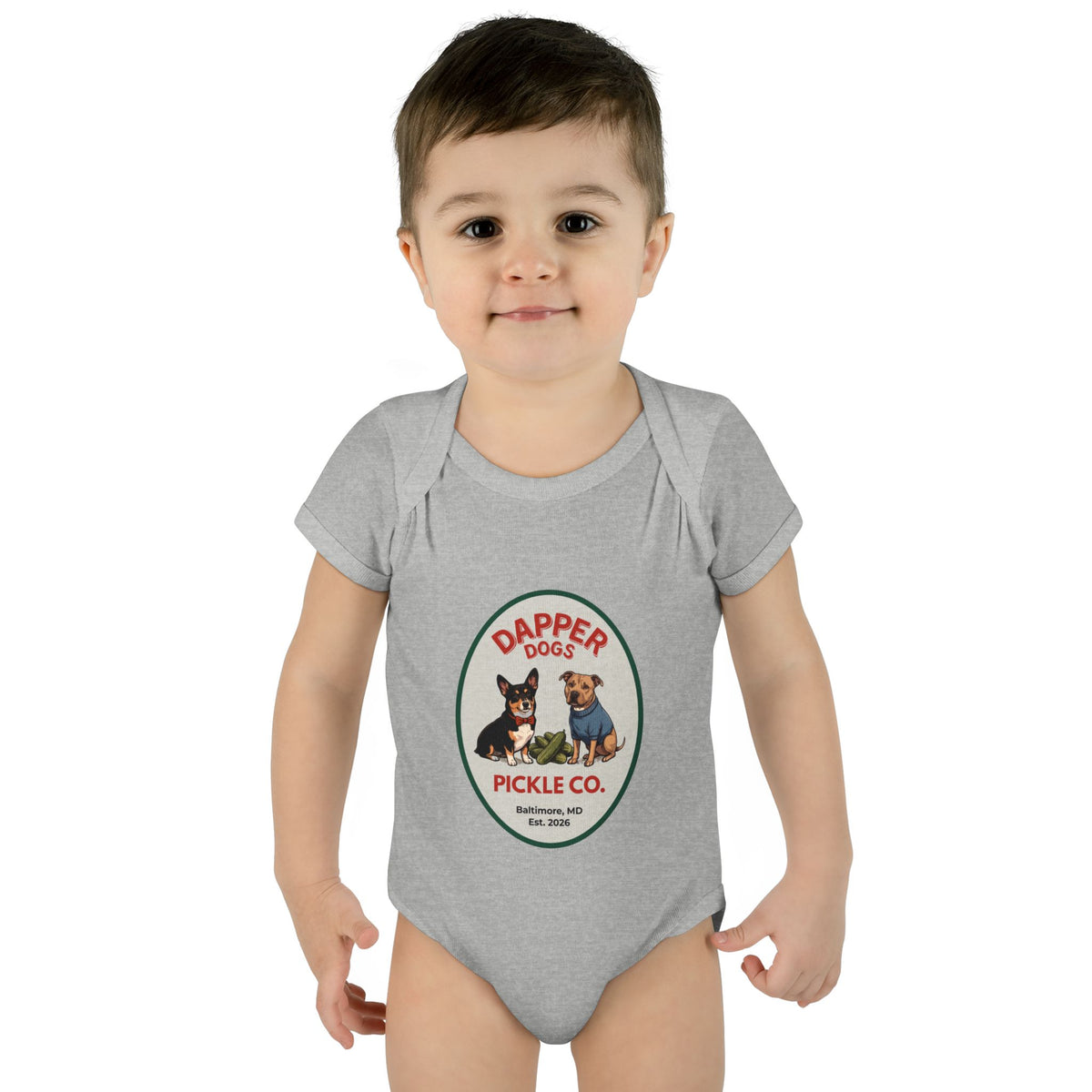 Dapper Dogs Onesie – Full Color