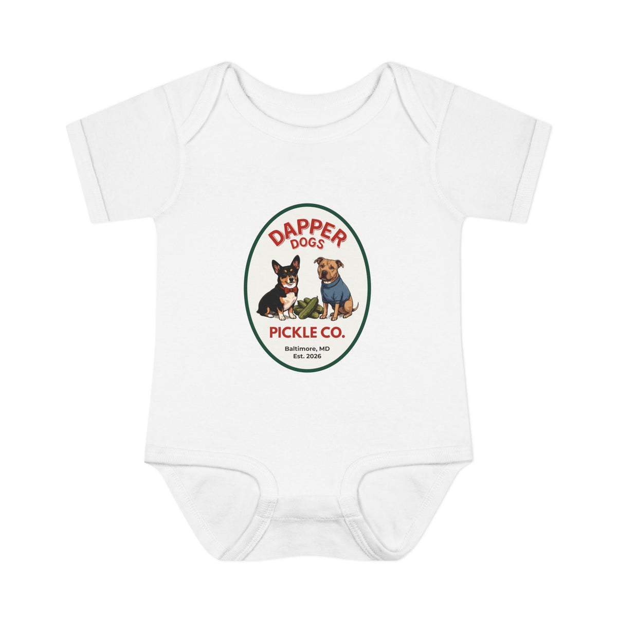 Dapper Dogs Onesie – Full Color