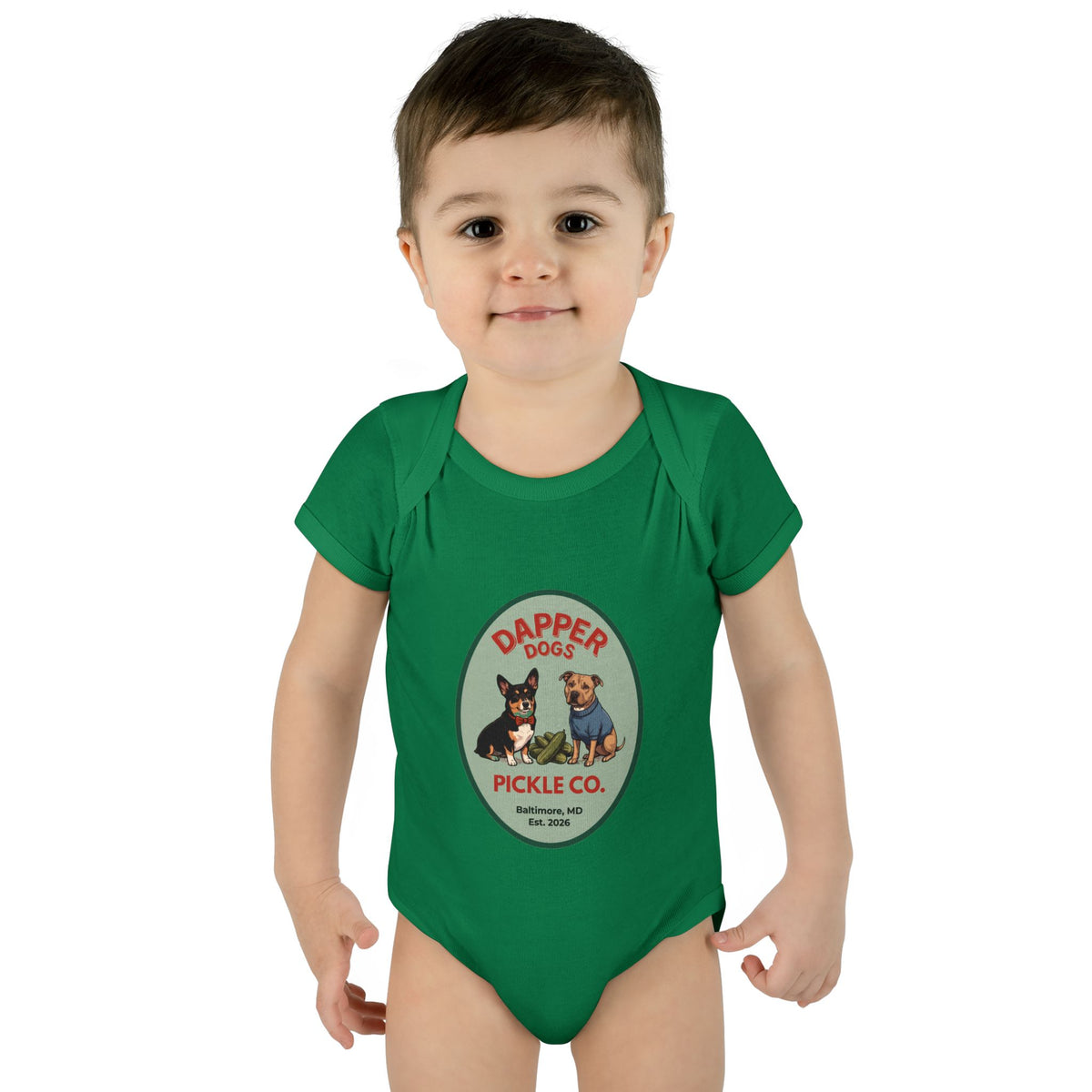 Dapper Dogs Onesie – Full Color