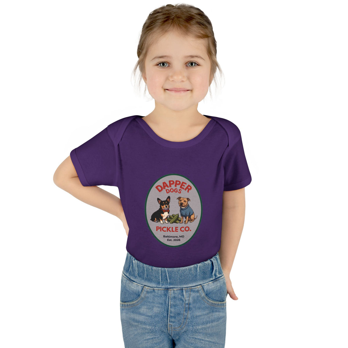 Dapper Dogs Onesie – Full Color
