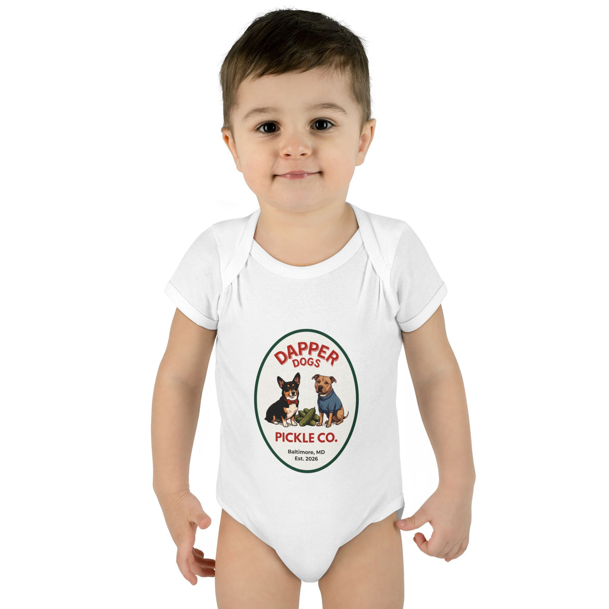 Dapper Dogs Onesie – Full Color