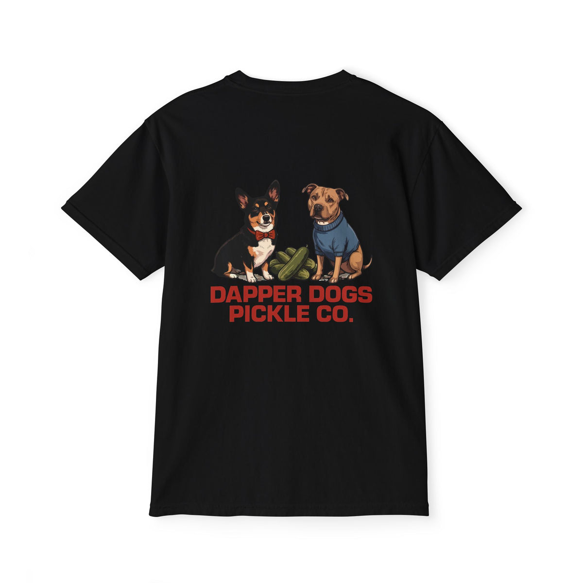 Dapper Dogs Two Dogs Pocket Tee – Full Color