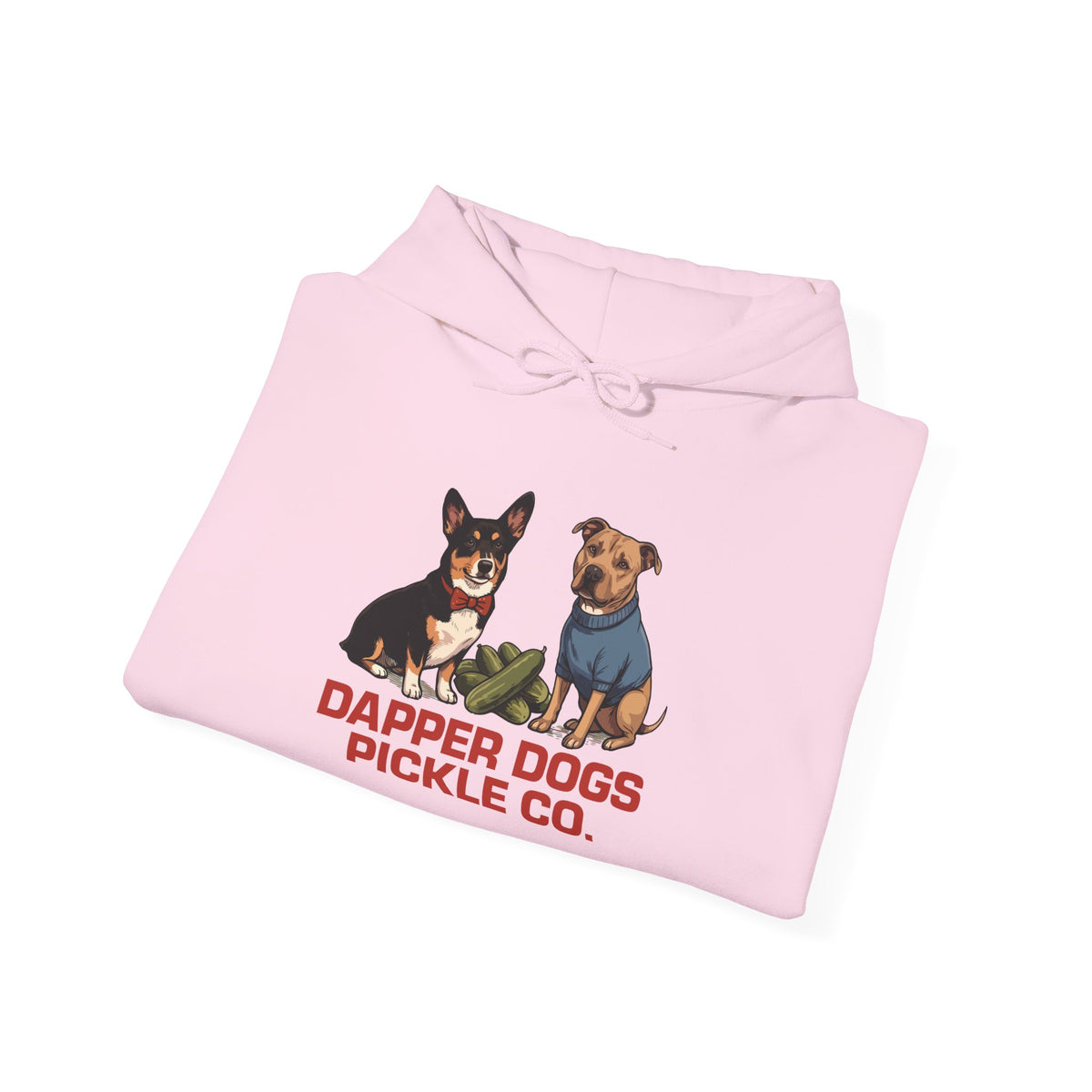 Dapper Dogs Pickle Co. Hoodie — Cute Dog Graphic Pullover for Pet Lovers