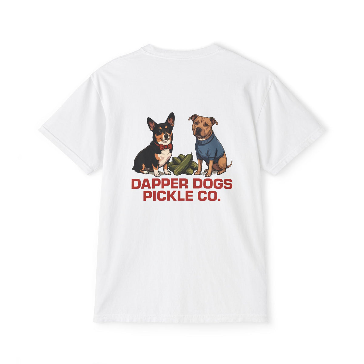 Dapper Dogs Two Dogs Pocket Tee – Full Color