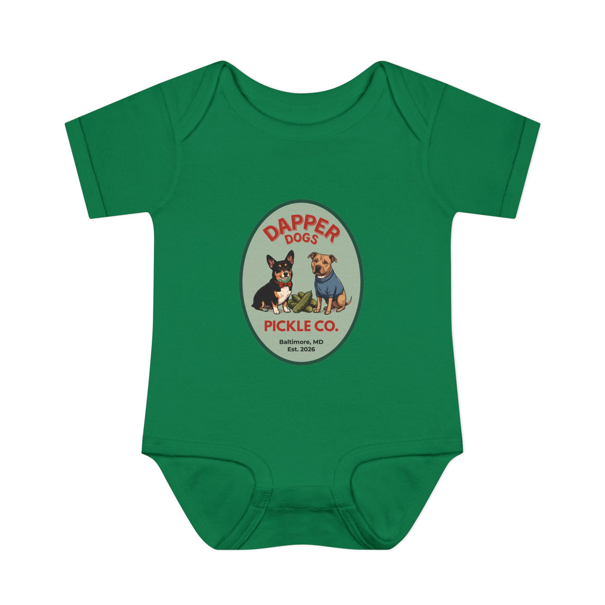 Dapper Dogs Onesie – Full Color