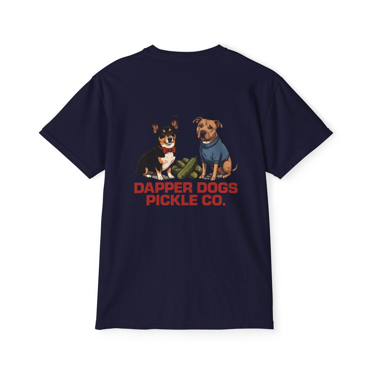 Dapper Dogs Two Dogs Pocket Tee – Full Color