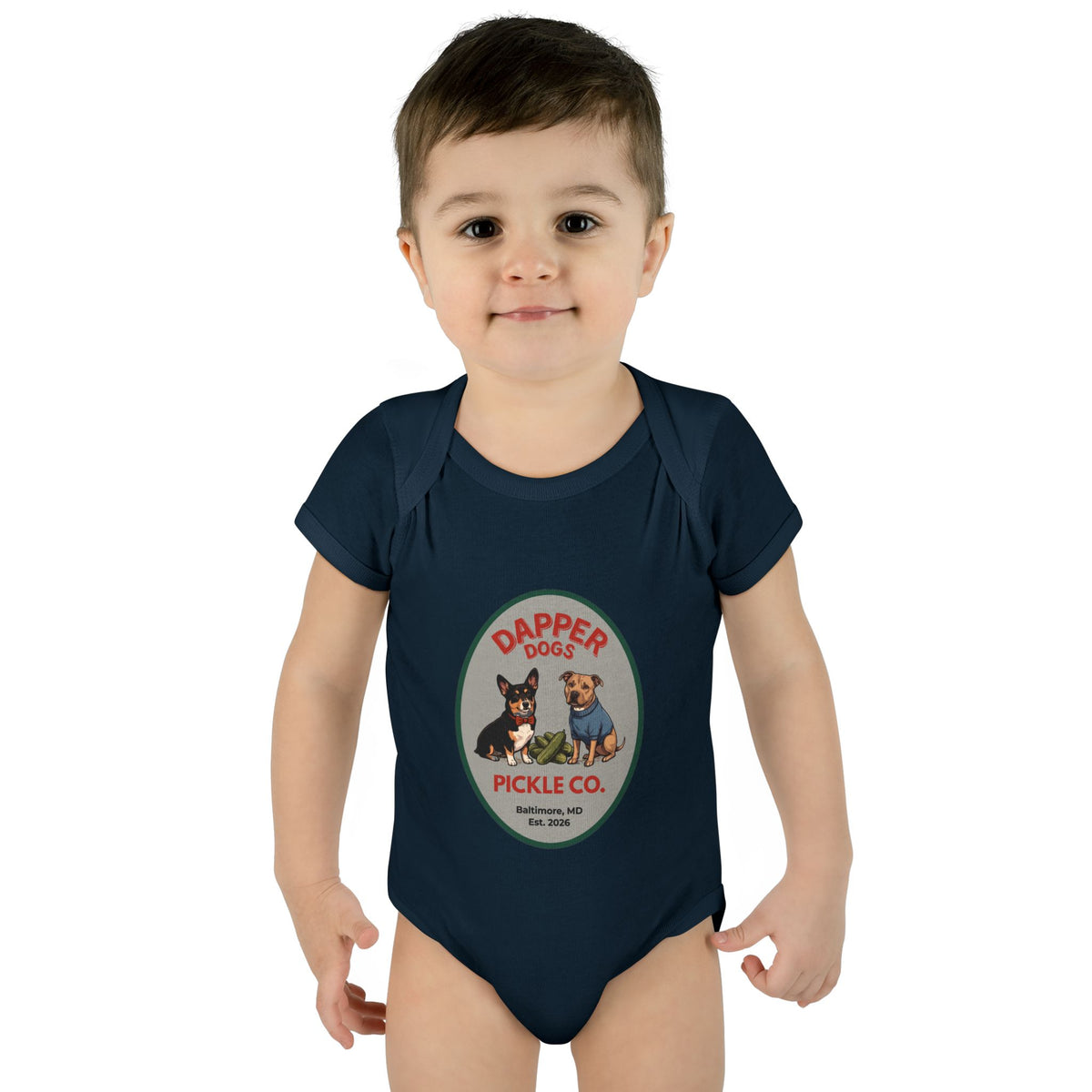 Dapper Dogs Onesie – Full Color