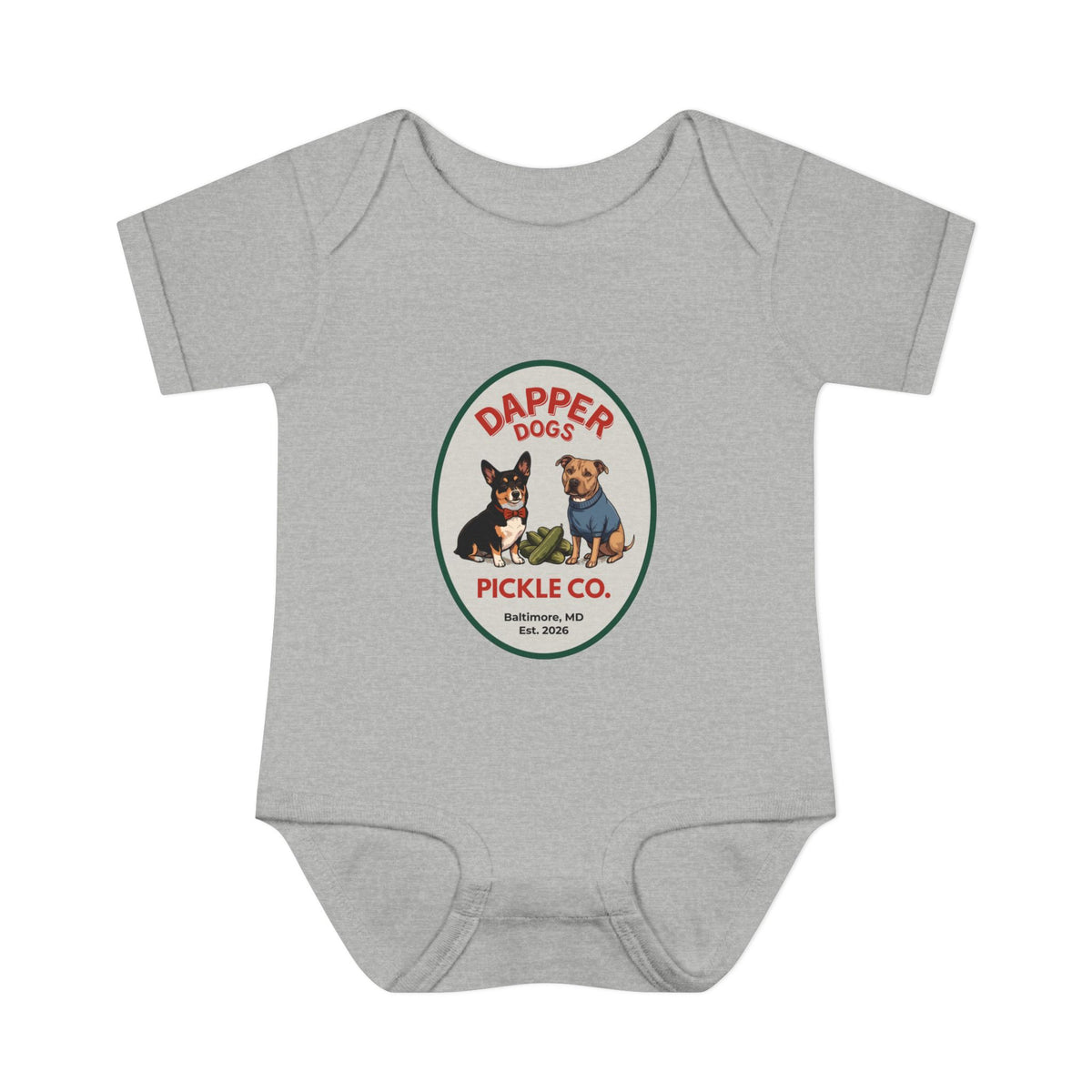 Dapper Dogs Onesie – Full Color