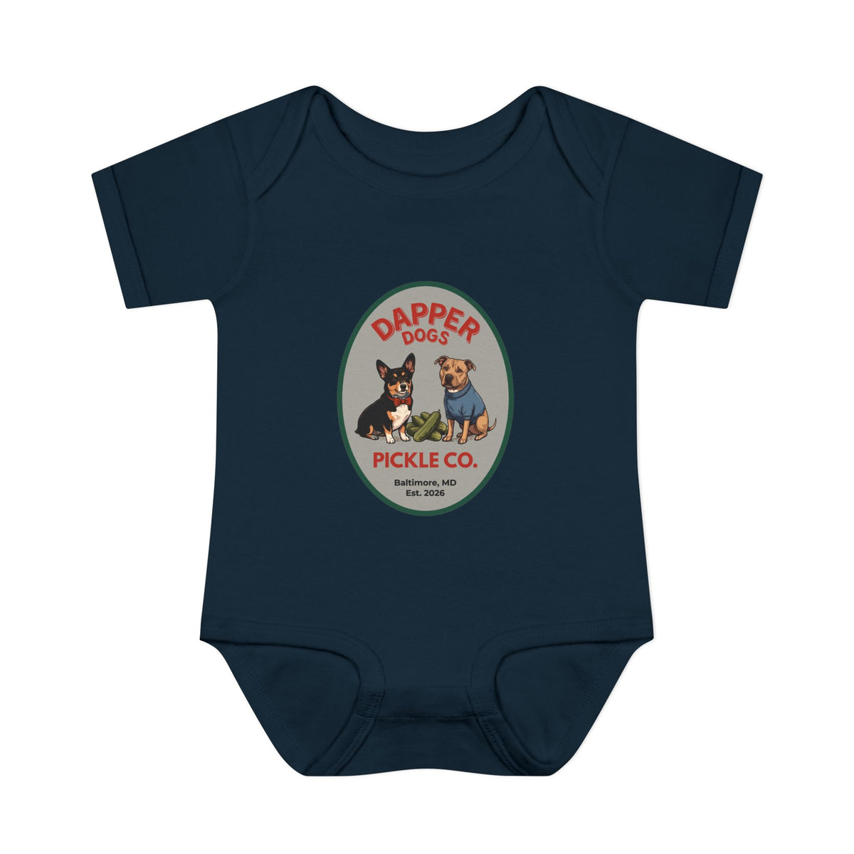 Dapper Dogs Onesie – Full Color