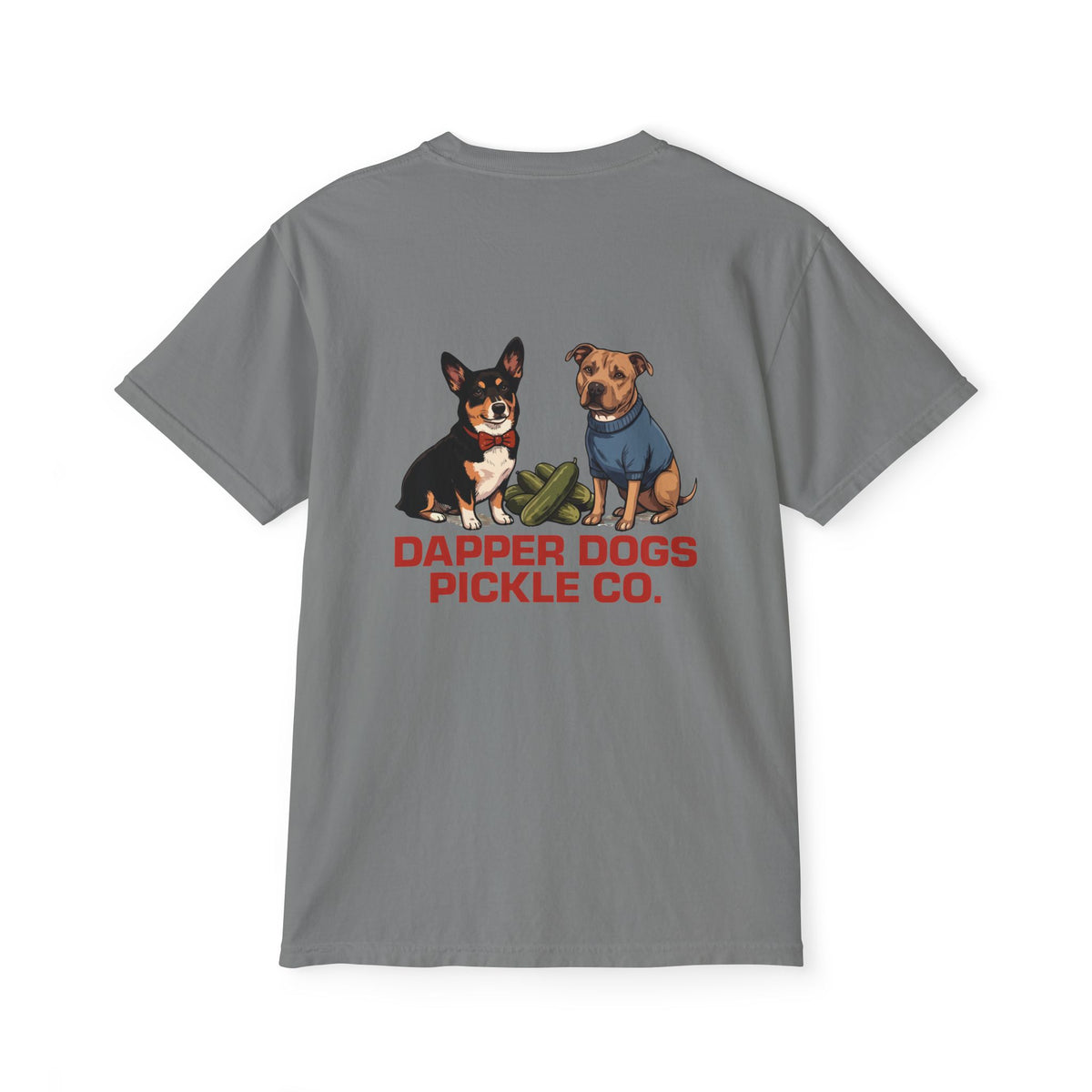 Dapper Dogs Two Dogs Pocket Tee – Full Color