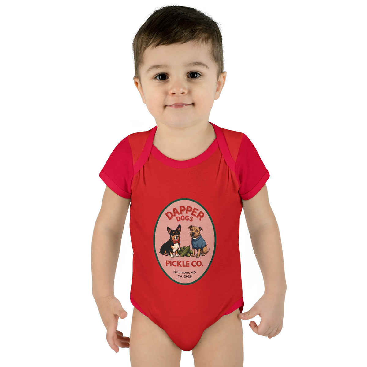 Dapper Dogs Onesie – Full Color