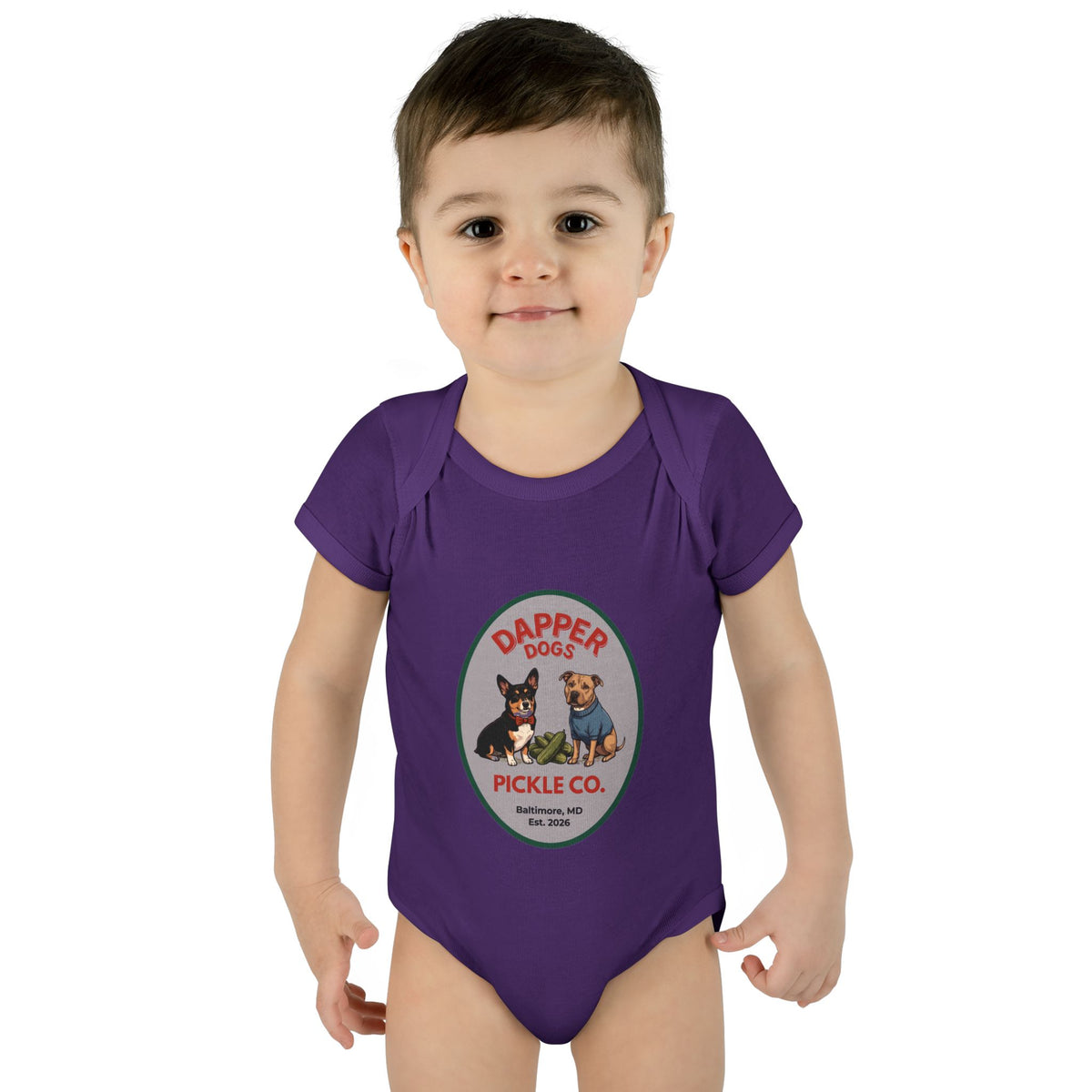 Dapper Dogs Onesie – Full Color