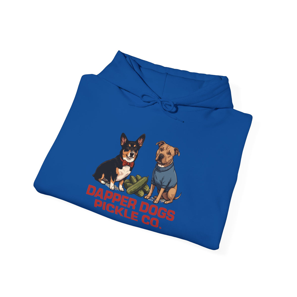 Dapper Dogs Pickle Co. Hoodie — Cute Dog Graphic Pullover for Pet Lovers