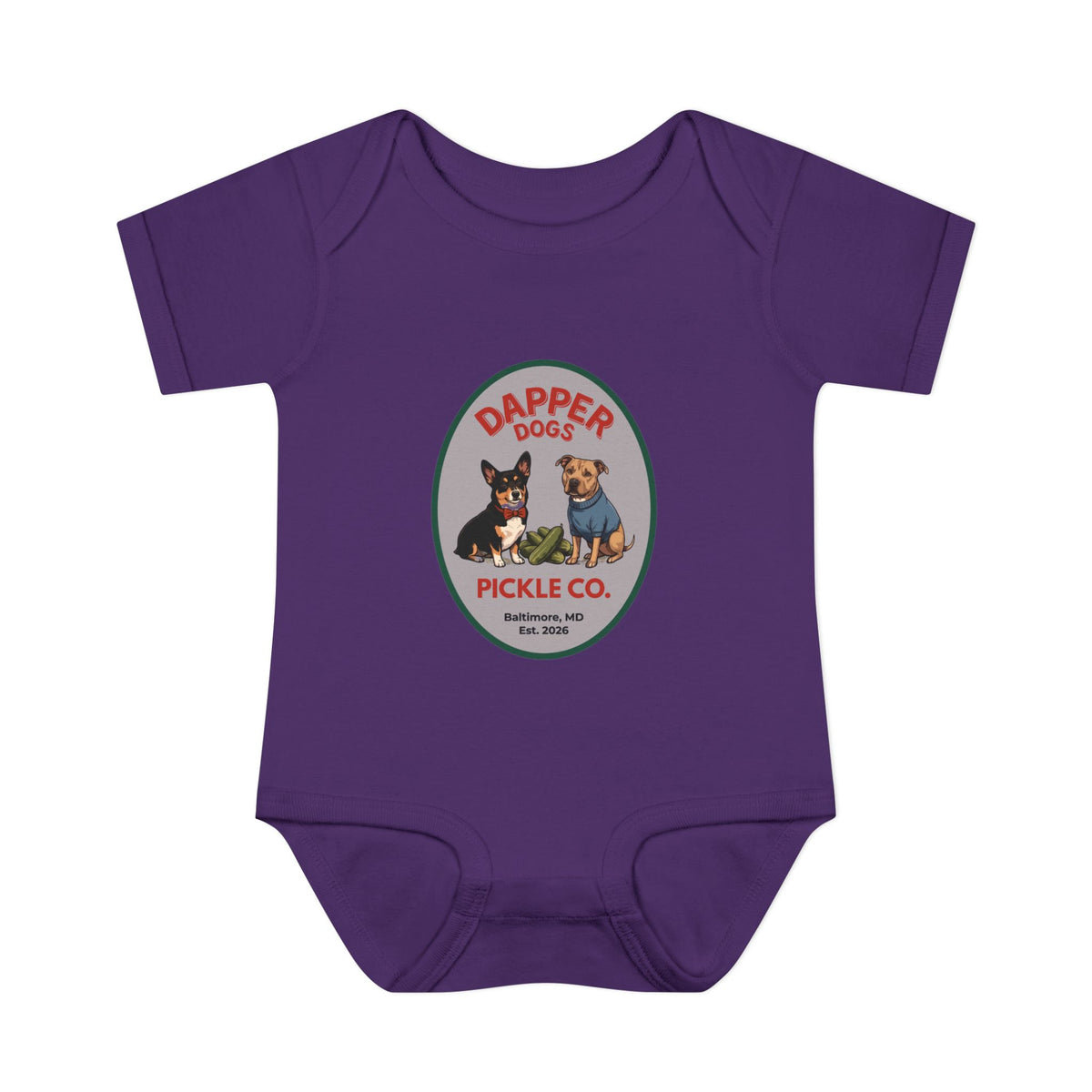 Dapper Dogs Onesie – Full Color